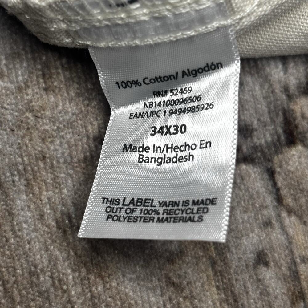 Y2K NO BOUNDARIES Double Knee Utility Beige Pants Mens 34x30 - Picture 3 of 8
